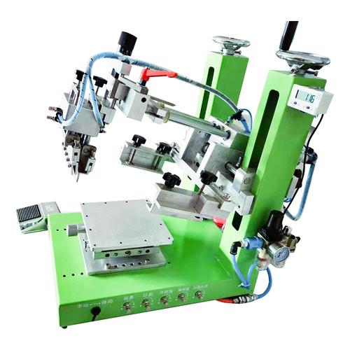 半自动丝印机小型台式桌面丝网印刷机气动平面高精密斜臂摇摆厂家